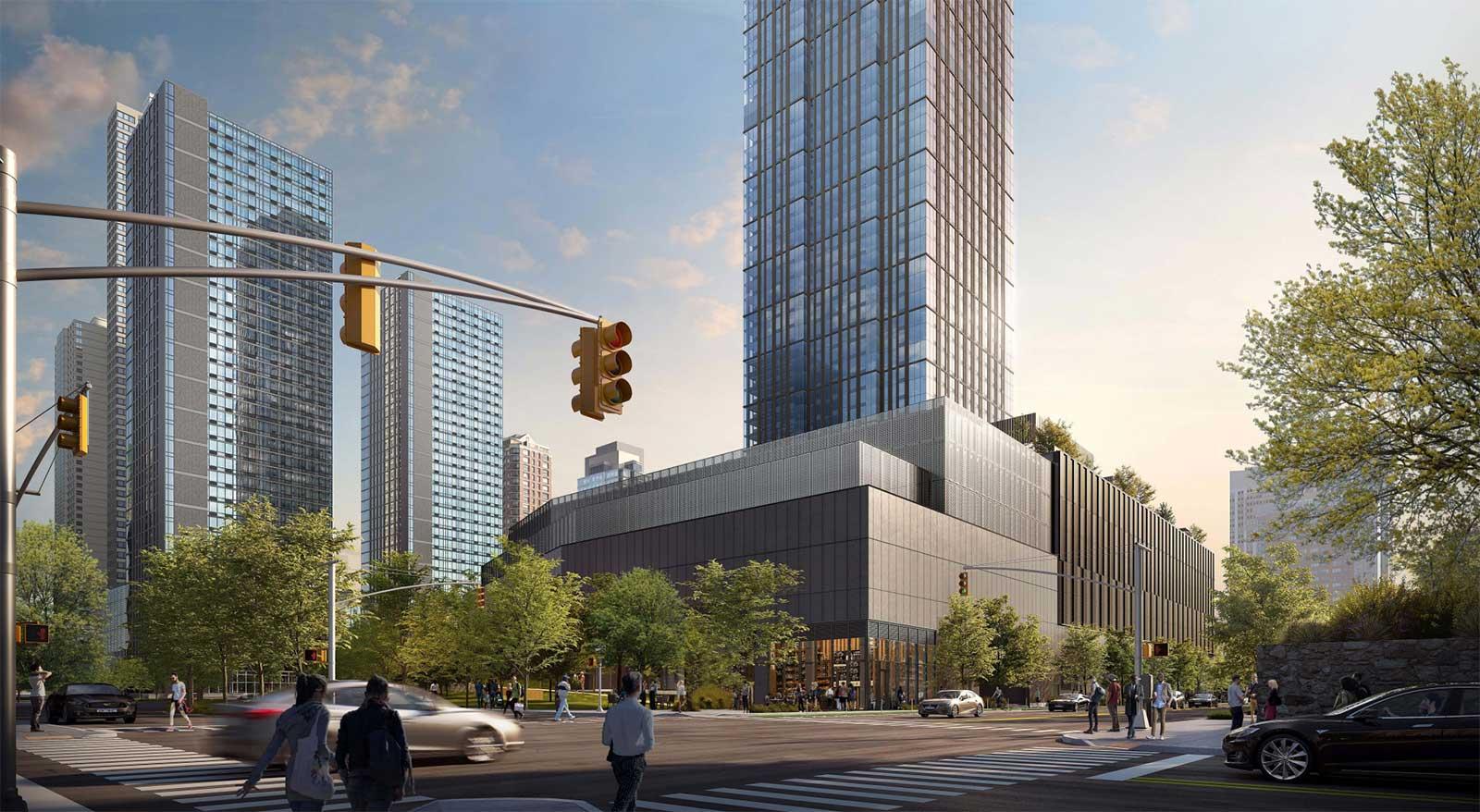 The Hudson Exchange mixed-use development in Jersey City, New Jersey