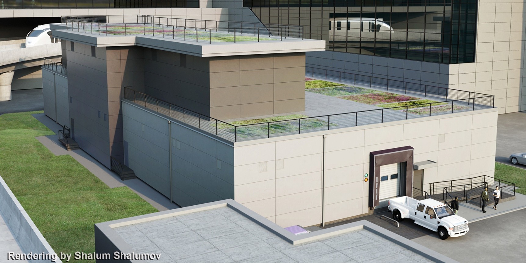 Rendering of the Central Substation 2 building at JFK International Airport